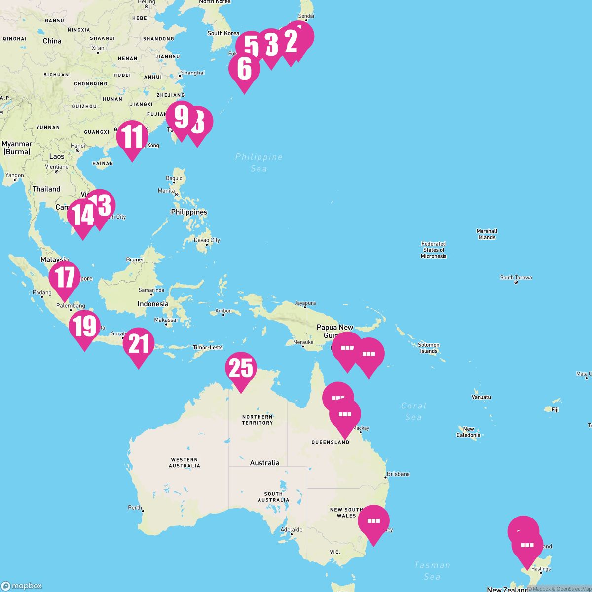 40 Night Western Pacific Pathways (Tokyo To Auckland)
