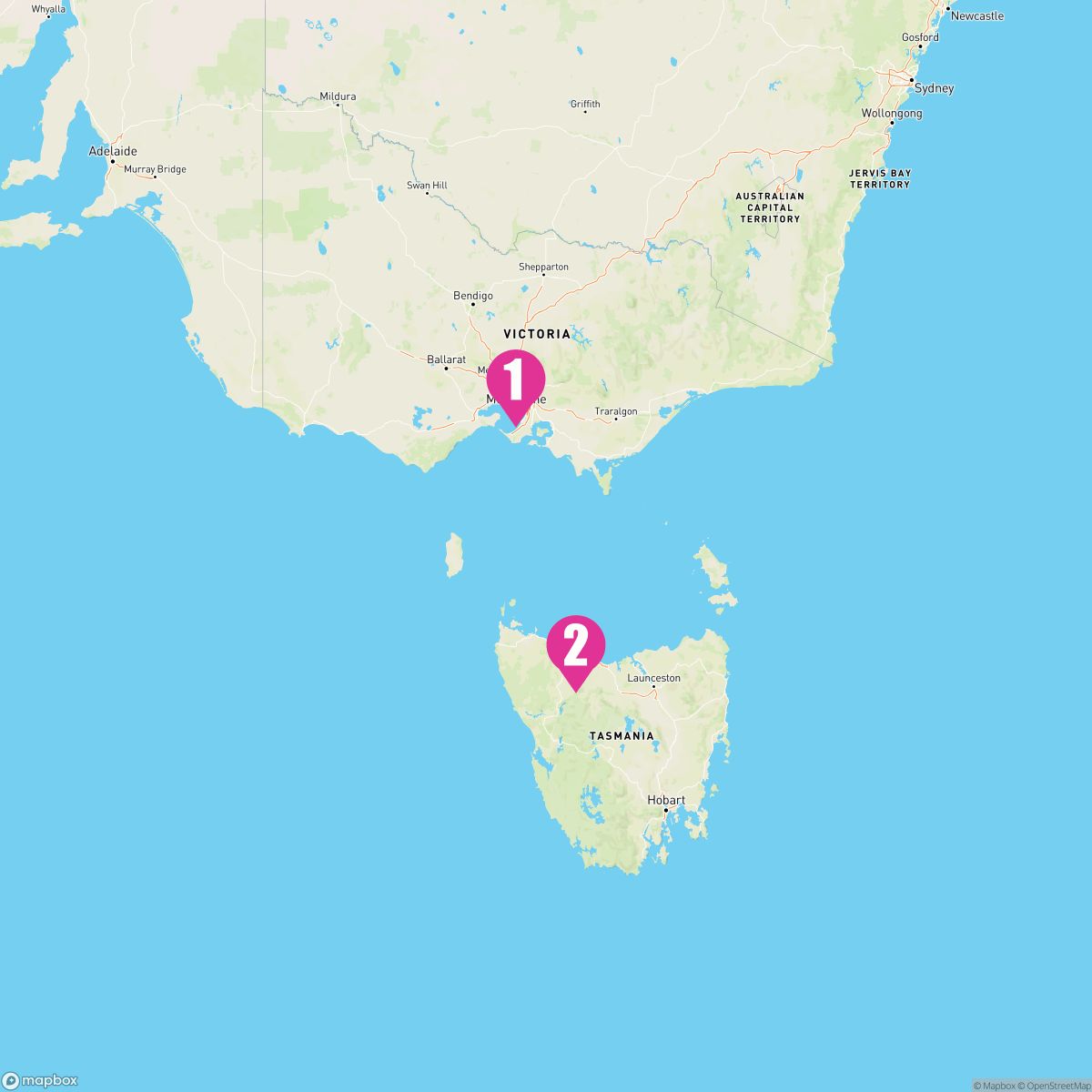 2 Night Melbourne To Burnie (Melbourne Roundtrip)