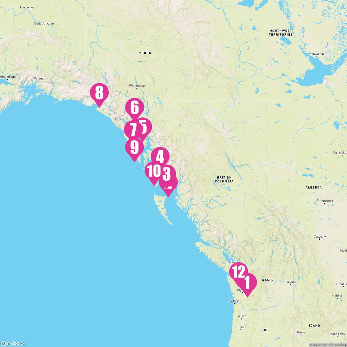 12 Night Gems Of The Last Frontier (Seattle Roundtrip)