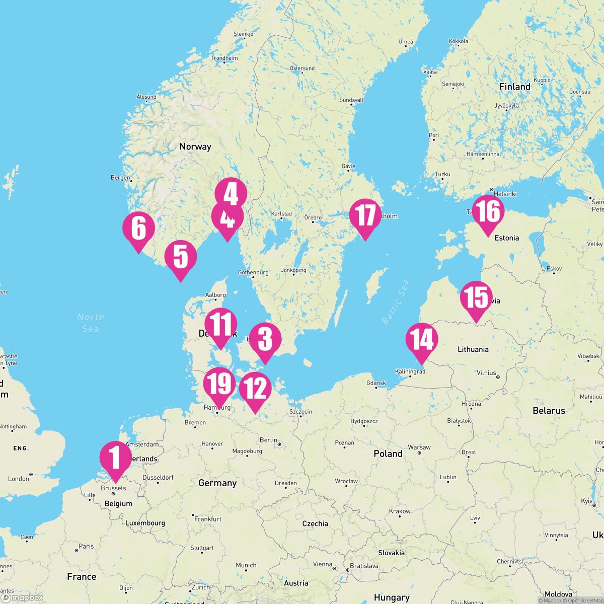 21 Night Fjords & Capitals: Copenhagen Lithuania & Latvia (Rotterdam Roundtrip)