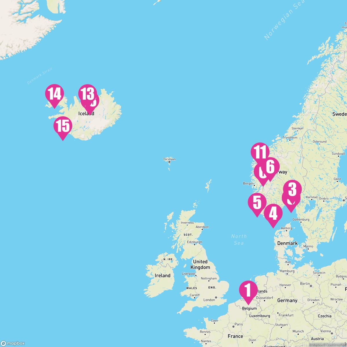 14 Night Fjords Of Norway & Iceland With Sognefjord (Rotterdam To Rekjavik)