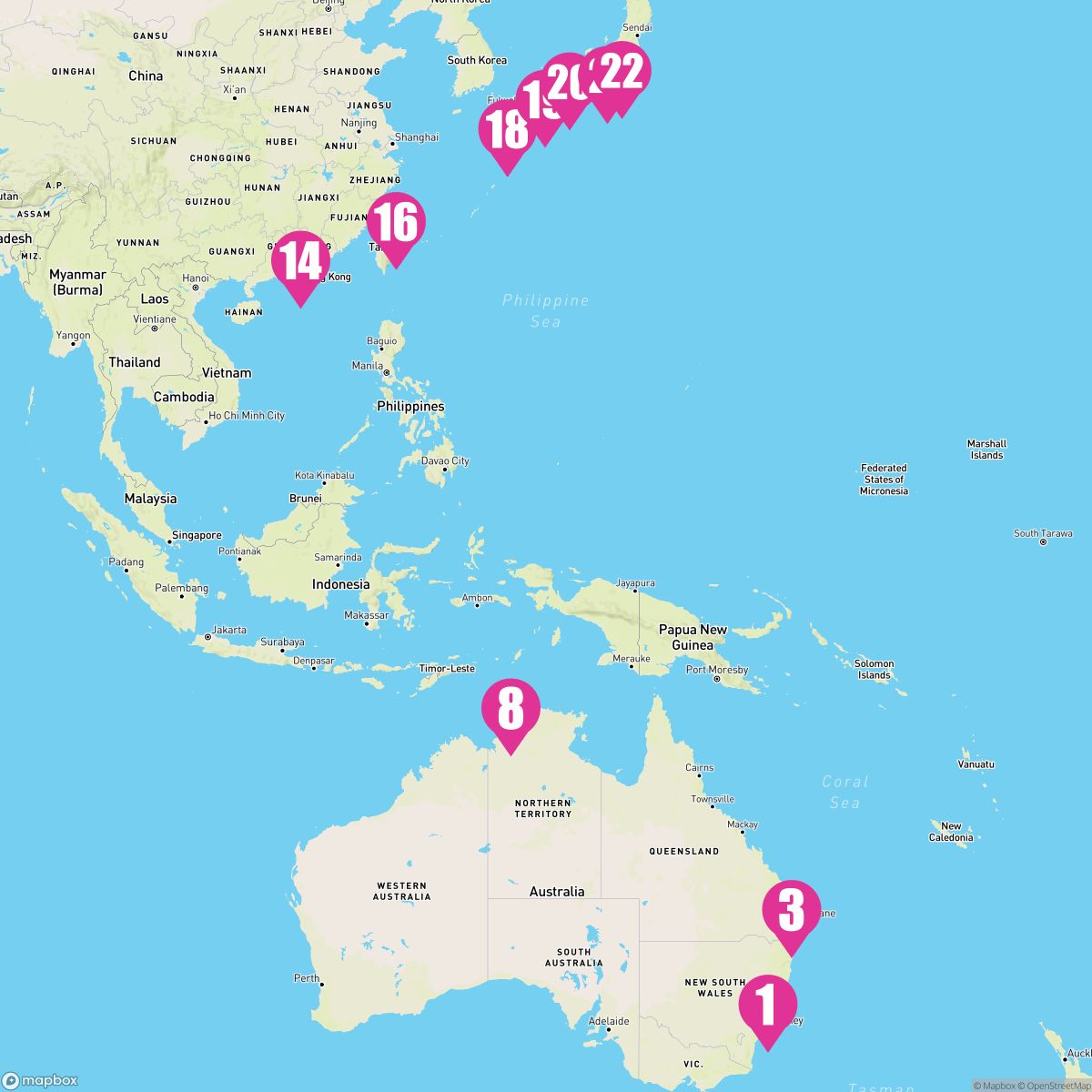 21 Night Asia & Australia (Sydney To Tokyo)