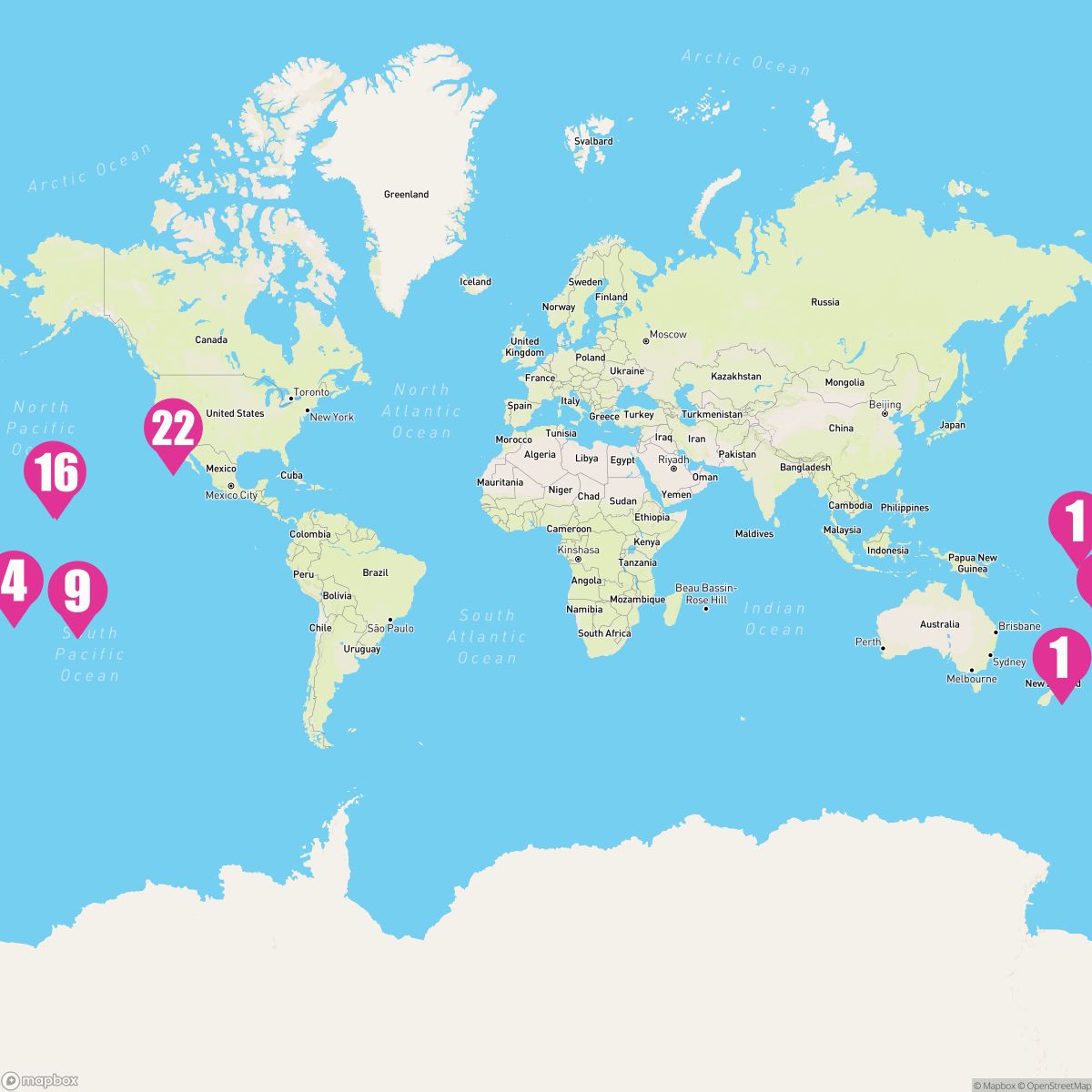 22 Night Hawaii Tahiti & South Pacific Crossing (Auckland To Los Angeles)