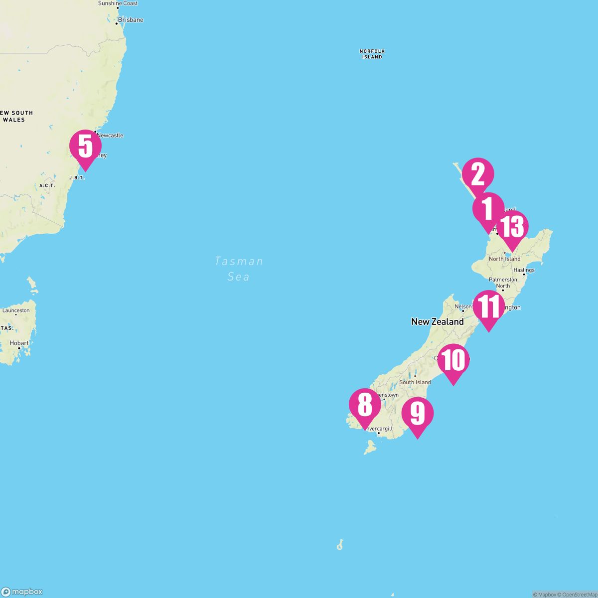 13 Night New Zealand (Auckland Roundtrip)