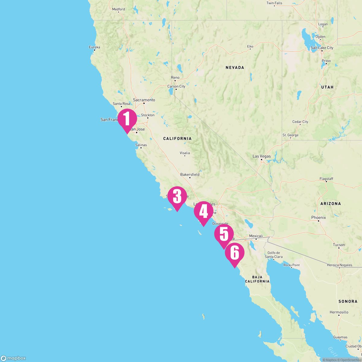 7 Night Classic California Coast (San Francisco Roundtrip)