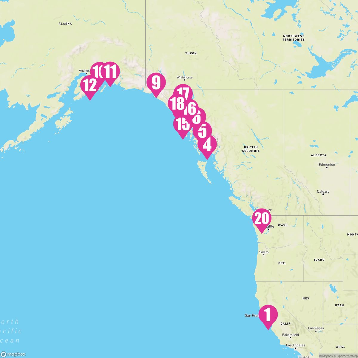 22 Night Ultimate Alaska Solstice With Glacier Bay National Park (San Francisco Roundtrip)