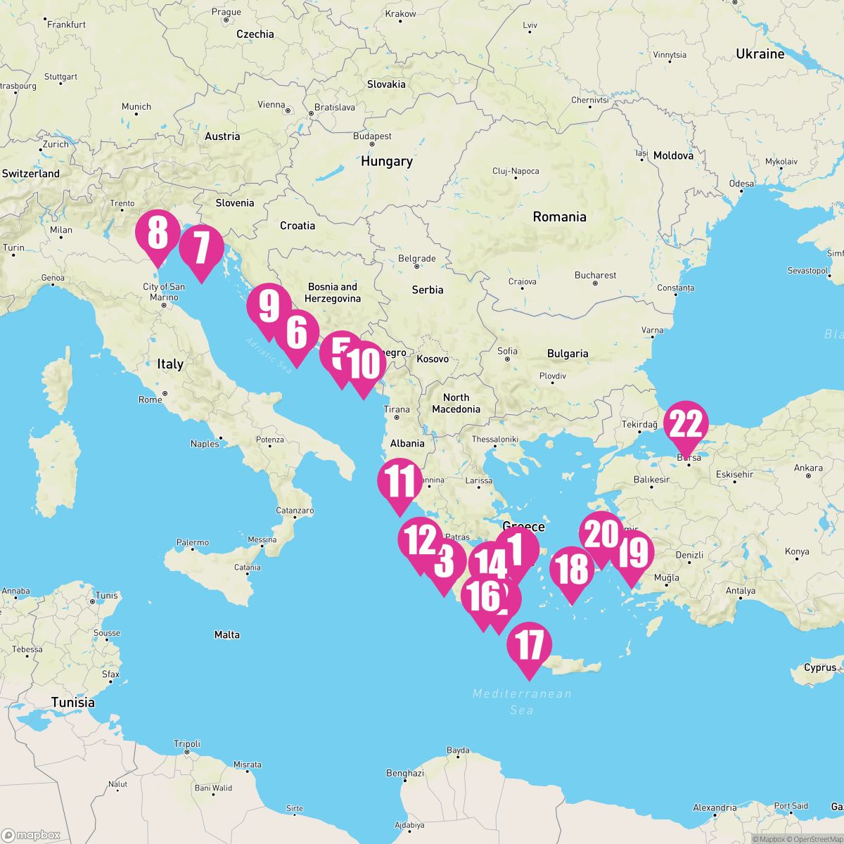 21 Night Eastern Mediterranean (Athens To Istanbul)