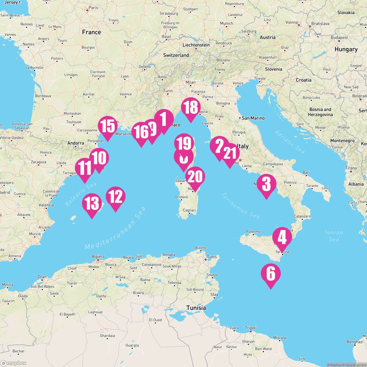 20 Night Western Mediterranean (Monte Carlo To Rome)