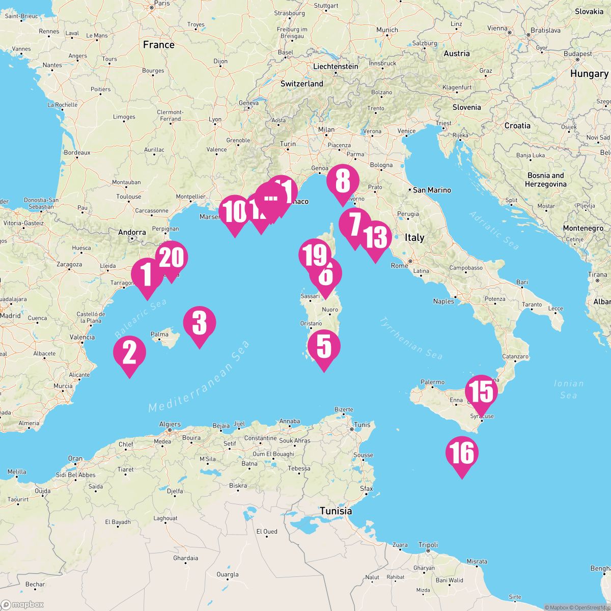 30 Night Italian Riviera & Tyrrhenian Treasures (Barcelona To Monte Carlo)