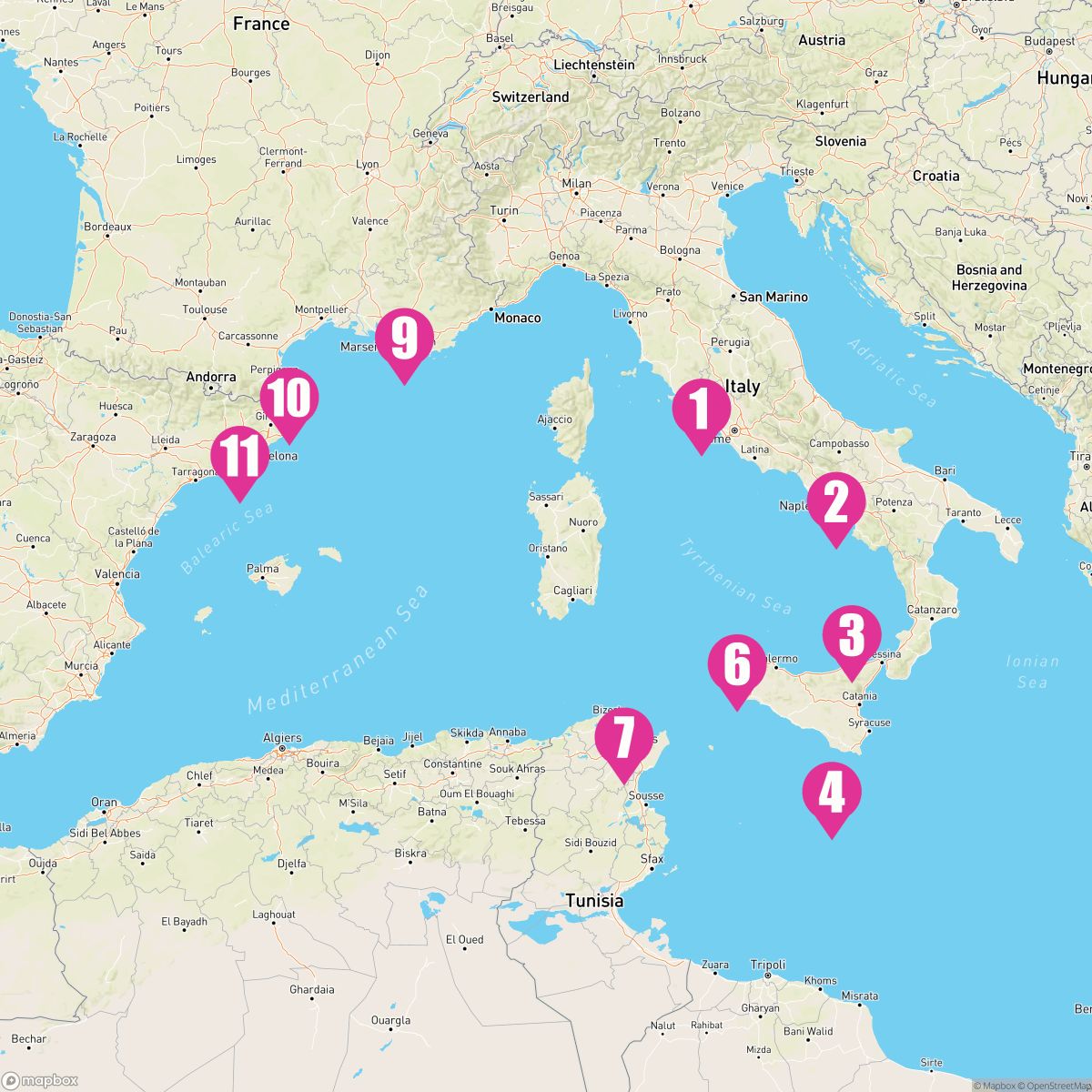 10 Night Riviera & Mediterranean Jewels (Rome To Barcelona)
