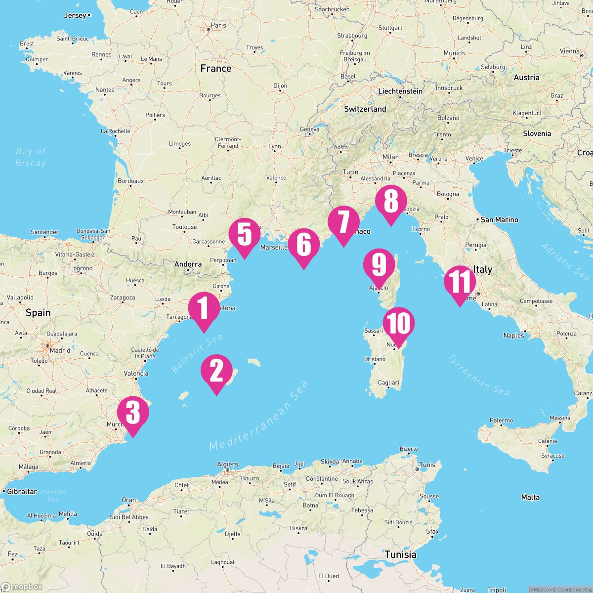 10 Night Western Mediterranean (Barcelona To Rome)