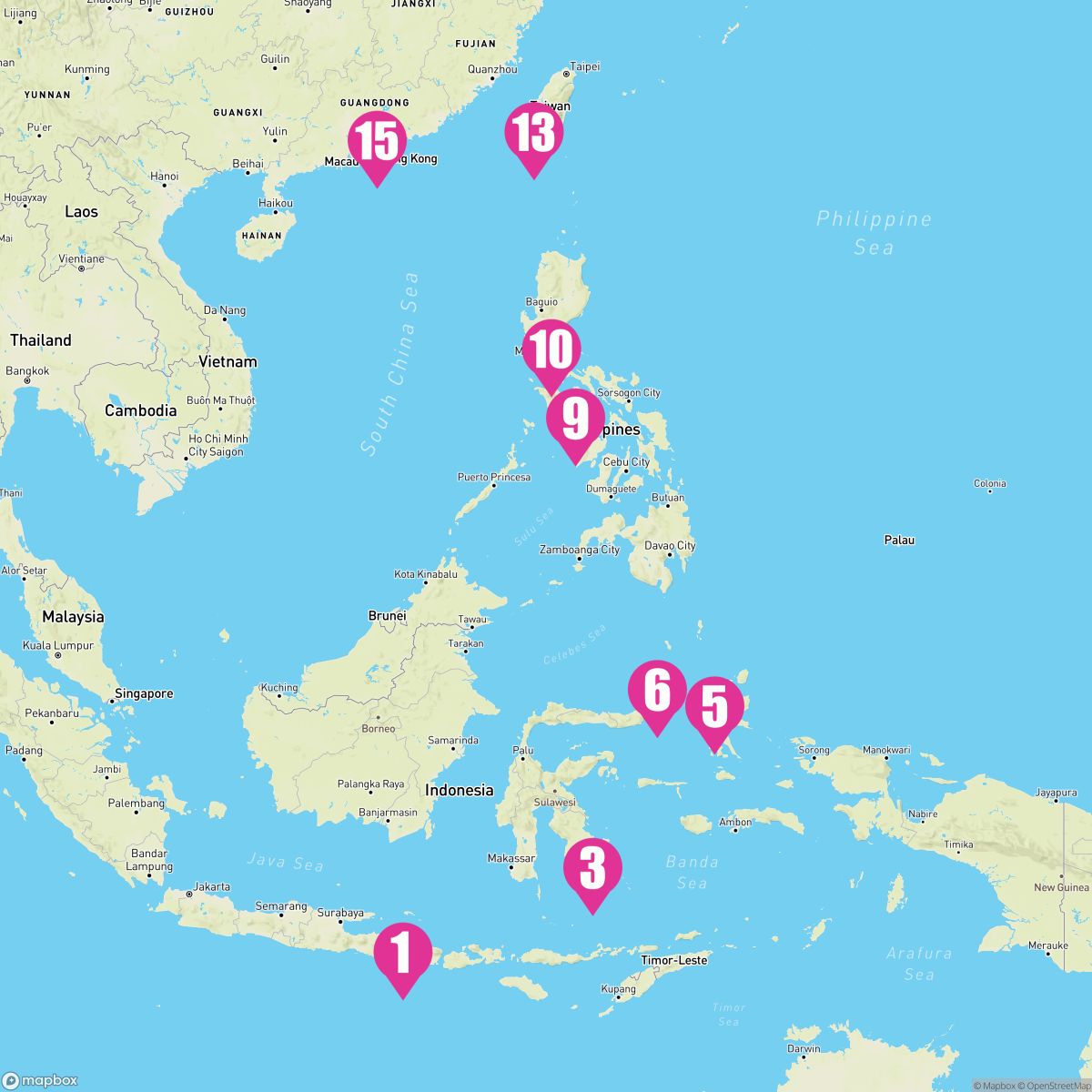 14 Night Indonesia & The Philippines (Benoa To Hong Kong)