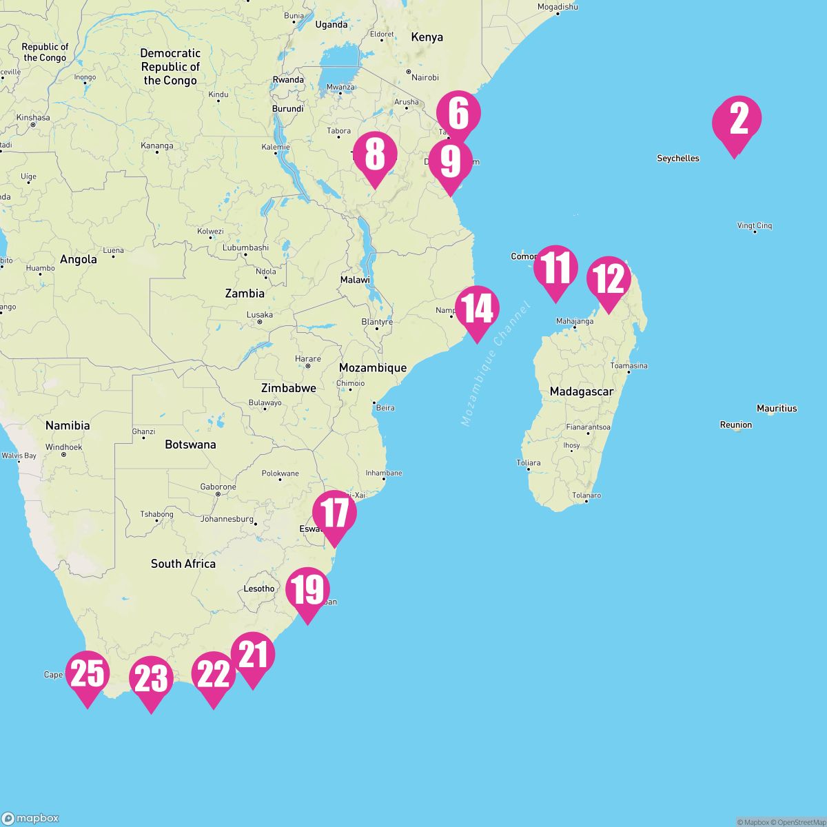 24 Night Grand Africa Voyage Segment (Victoria To Cape Town)