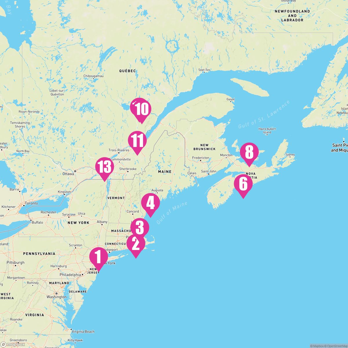 12 Night Canada & New England (New York To Montreal)