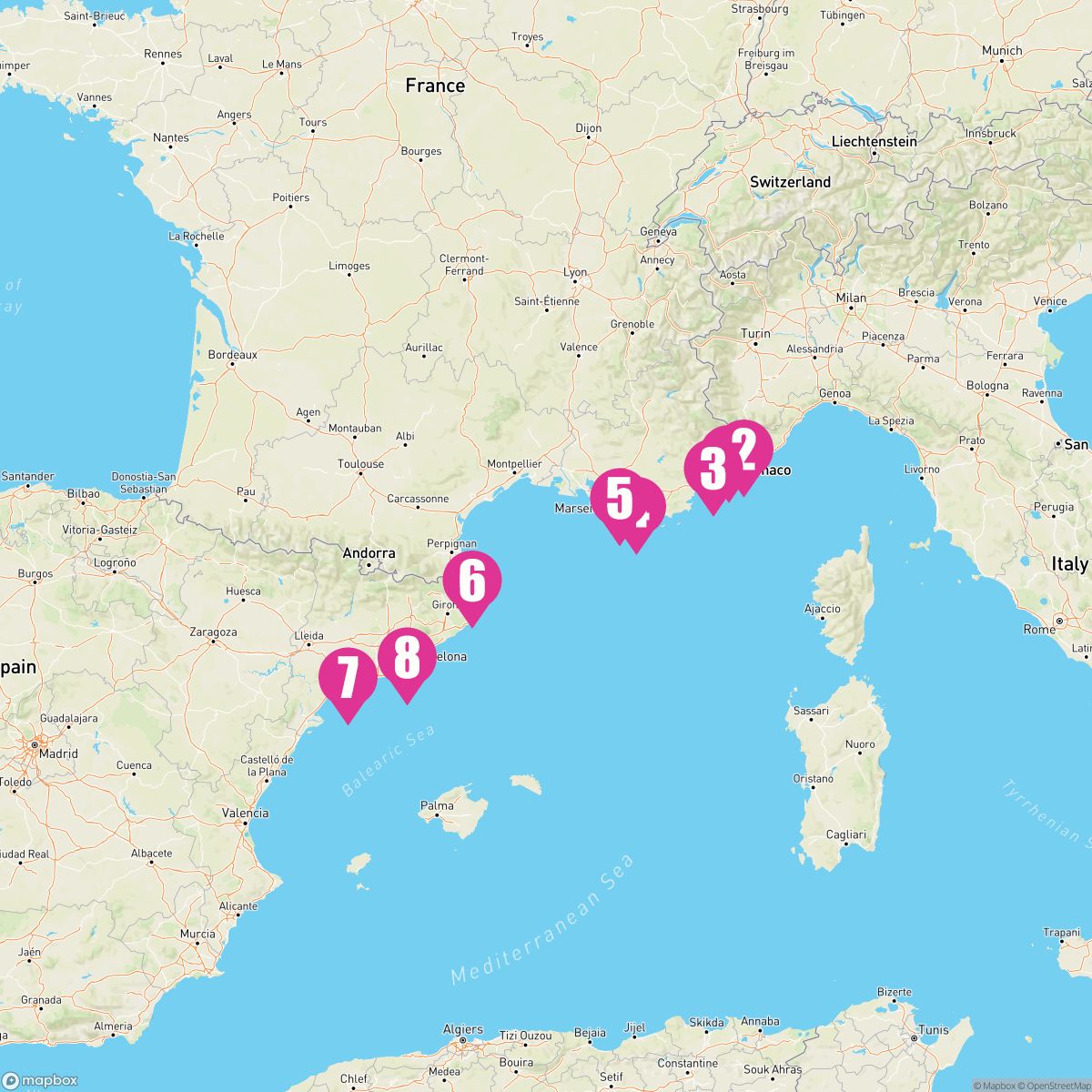 7 Night Western Mediterranean Delight (Nice To Barcelona)
