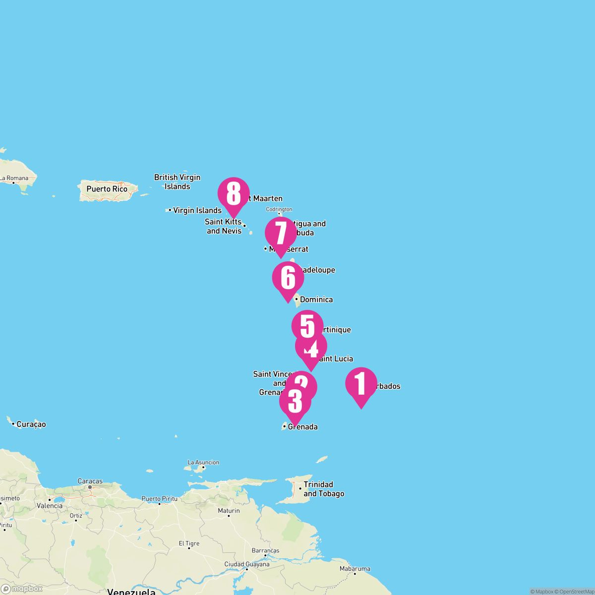 7 Night Windward Islands Explorer (Bridgetown To Philipsburg)