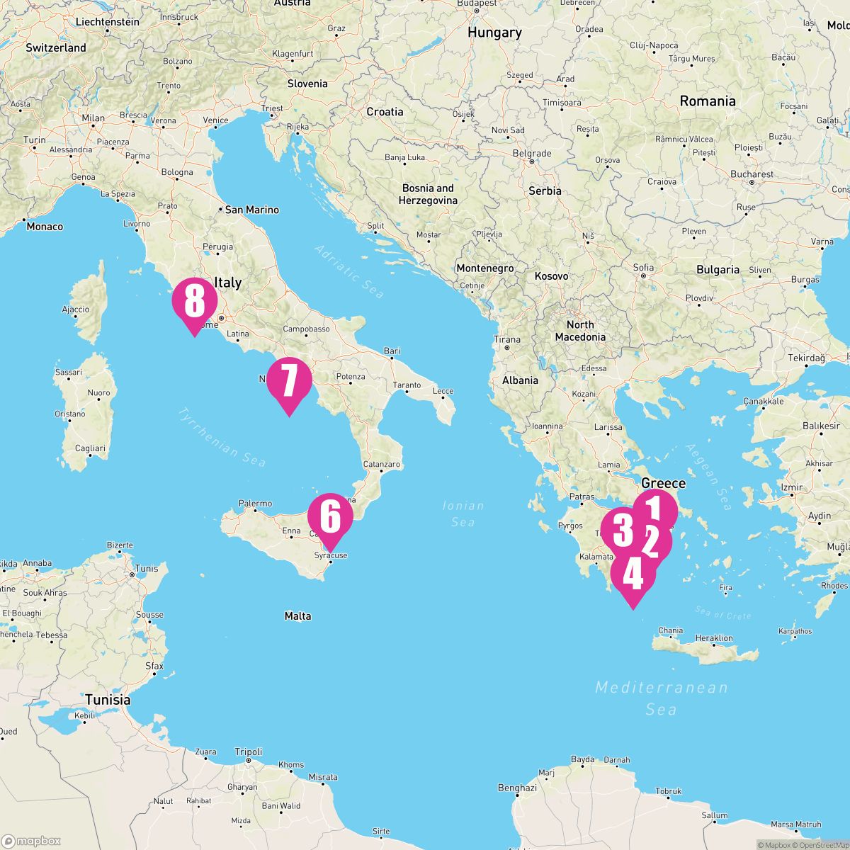 7 Night Greek & Italian Discovery (Athens To Rome)