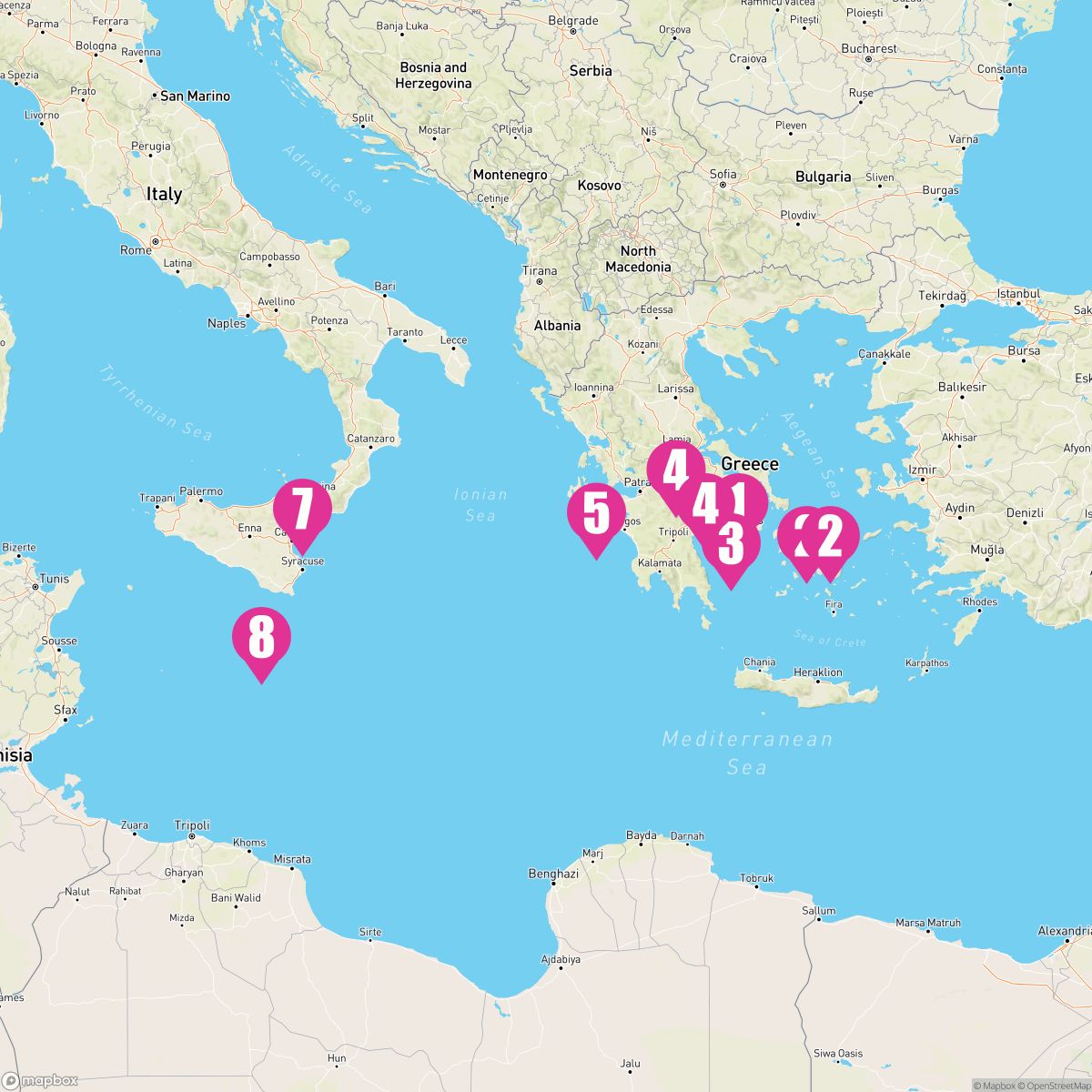 7 Night Enchanting Greece Sicily & Malta (Athens To Valletta)