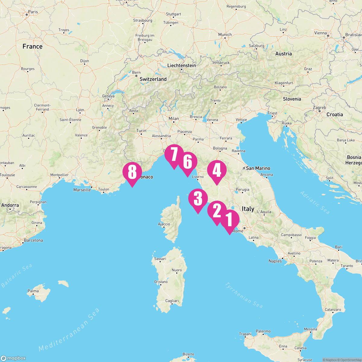 7 Night Italian Riviera Dream (Rome To Nice)