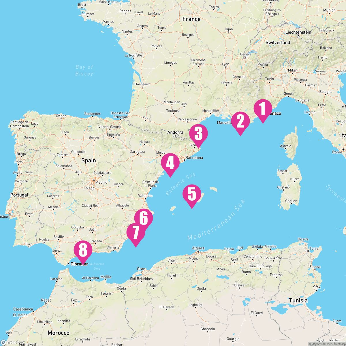 7 Night Western Mediterranean Explorer (Nice To Malaga)