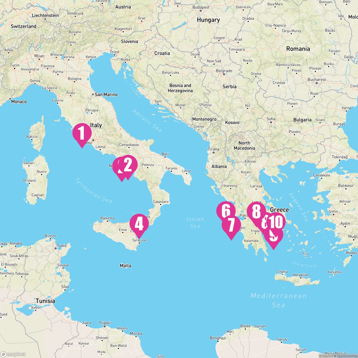 9 Night Greece & Italy Explorer (Rome To Athens)
