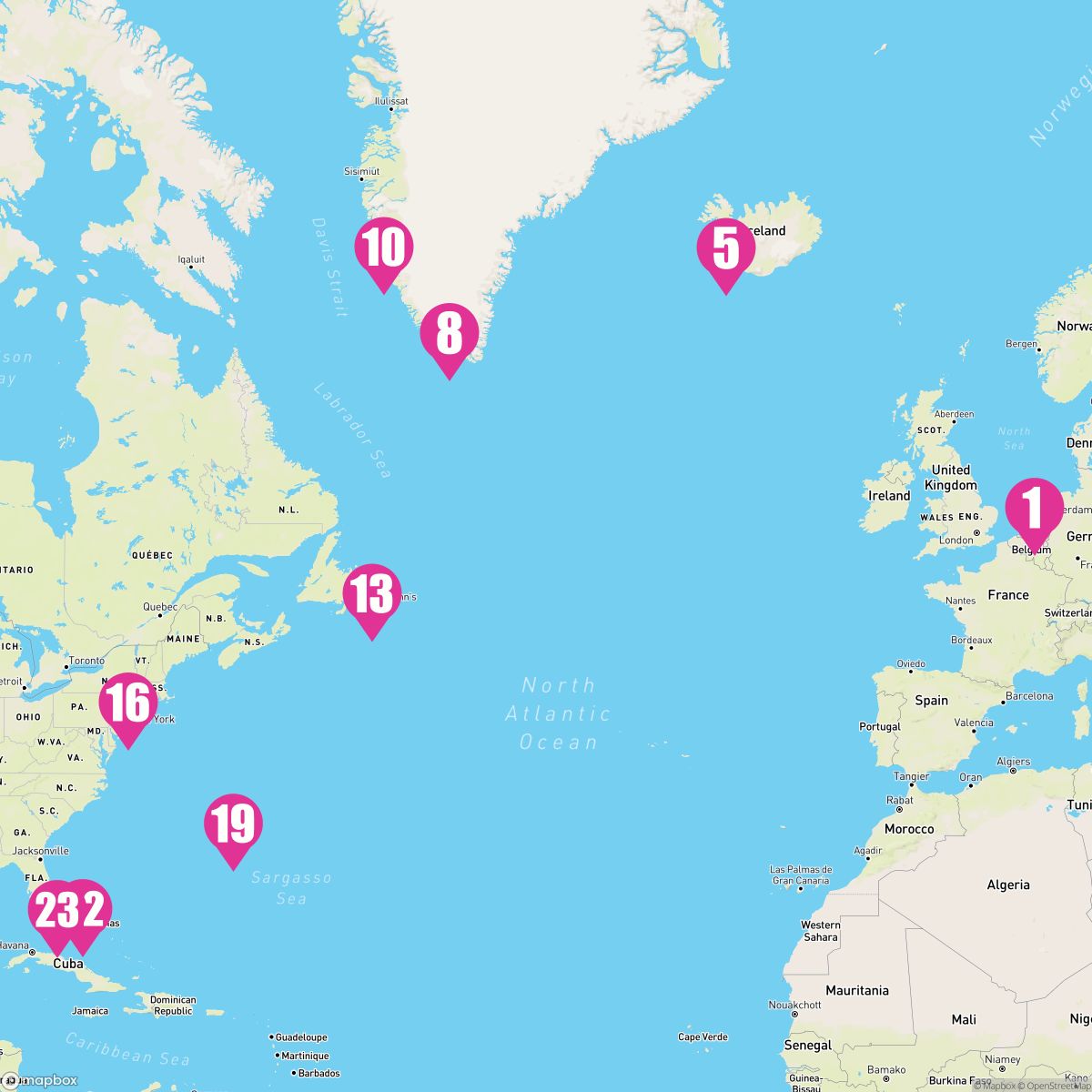 22 Night Ultimate Iceland Greendland & Caribbean (Amsterdam To Miami)