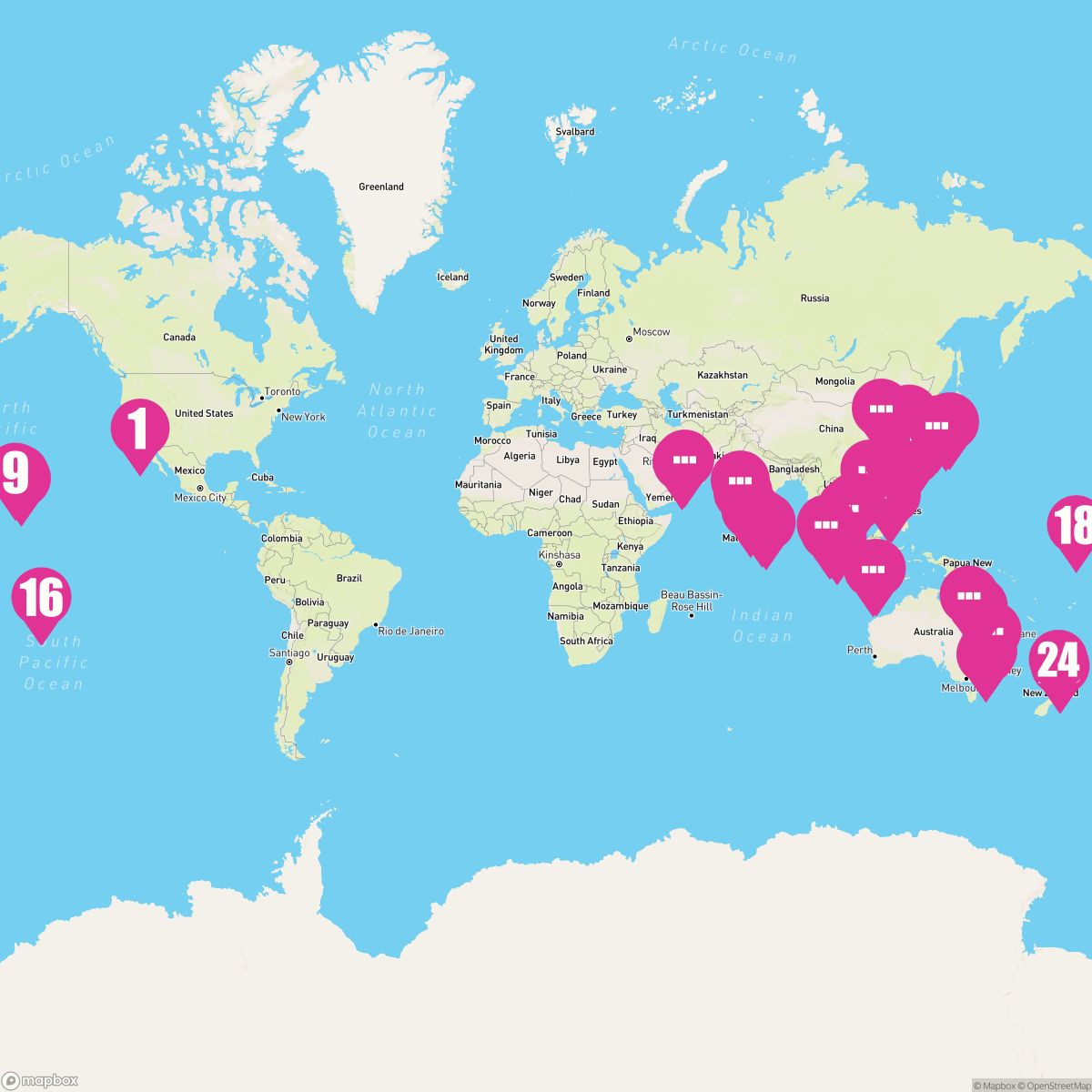 87 Night Expedition 2 Wonders Of Asia & The Pacific (Los Angeles To Dubai)