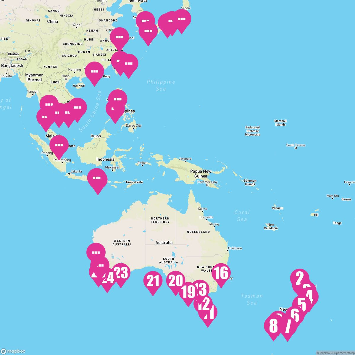 61 Night Grand Asia Exploration (Auckland To Tokyo)