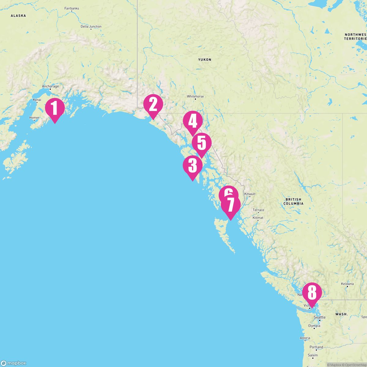 7 Night Freedom On The Frontier (Seward To Vancouver)