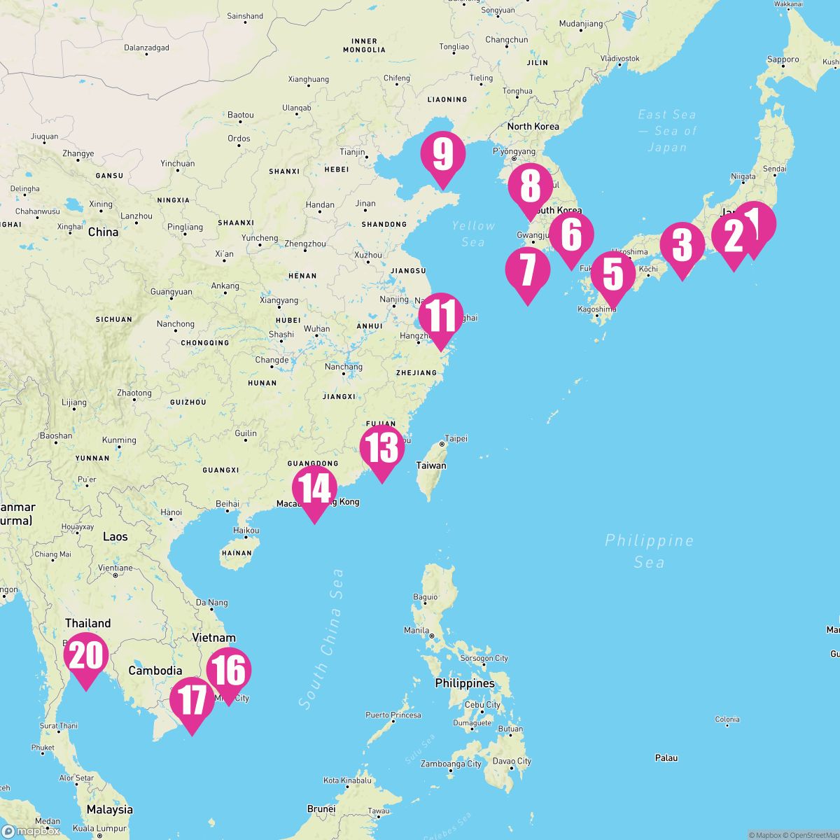 20 Night Coastal Wonders Of East Asia (Tokyo To Bangkok)