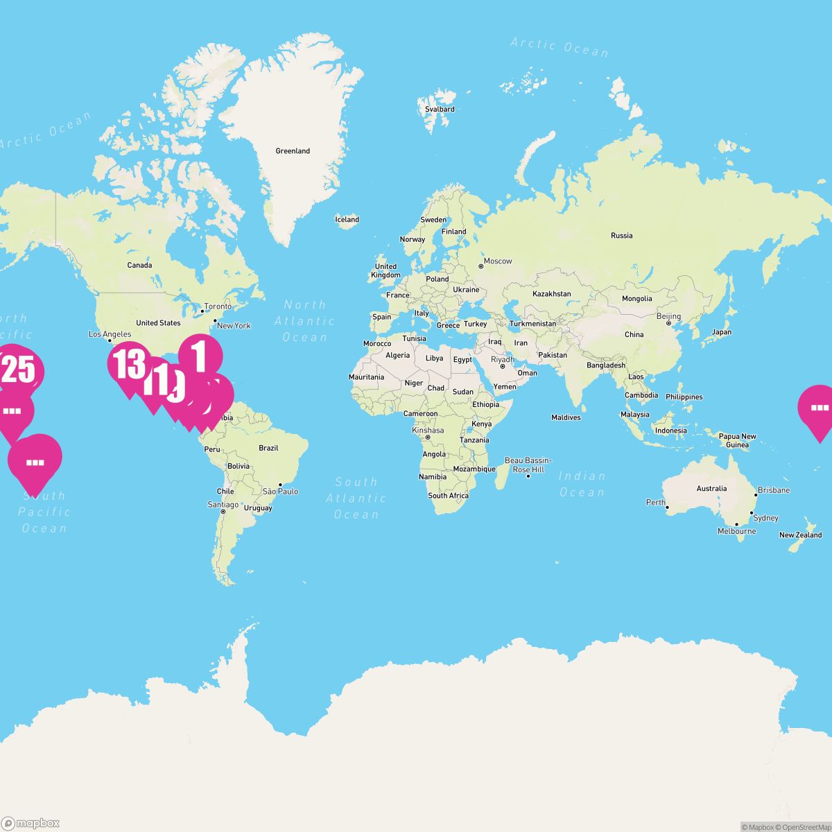 35 Night Tropical Escapades East To West (Miami To Papeete)