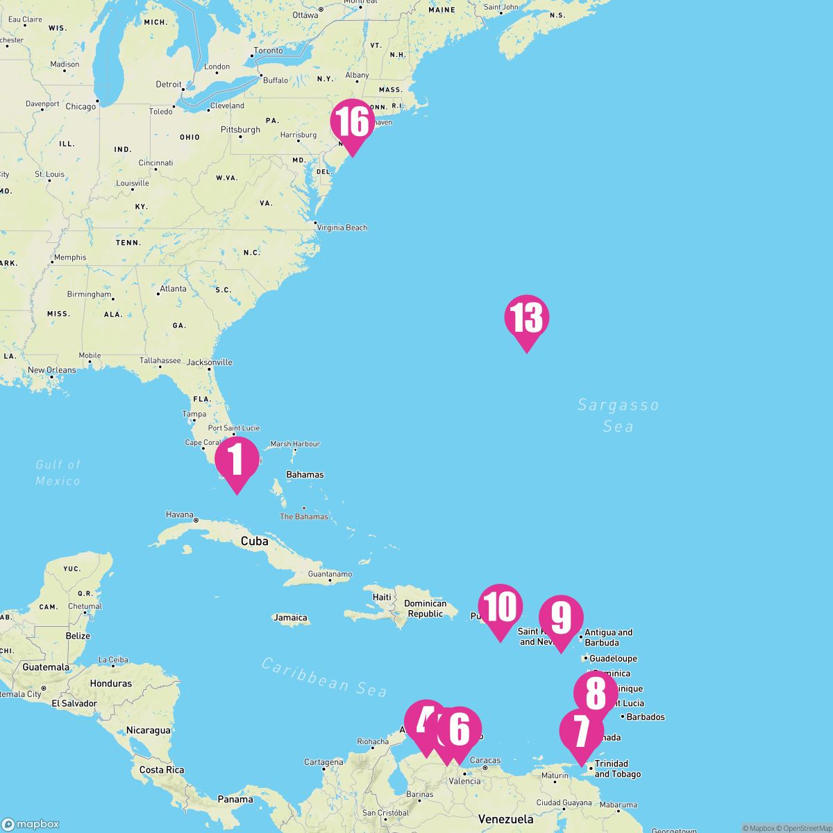 16 Night Iconic Islands To Empire City (Miami To New York)