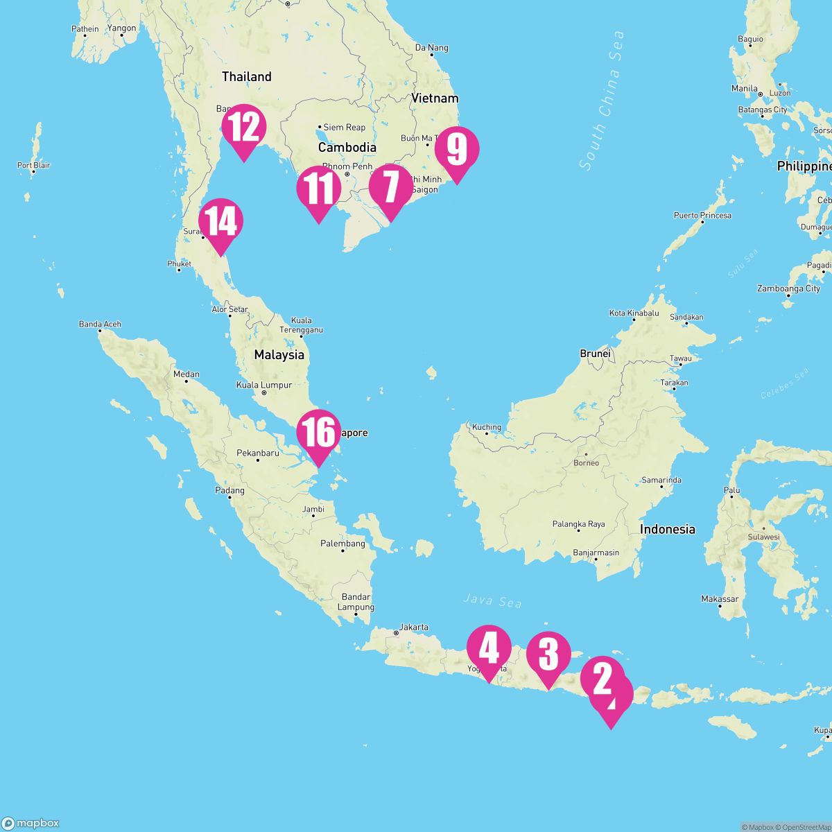 16 Night Spectacular Asia At Night (Bali To Singapore)