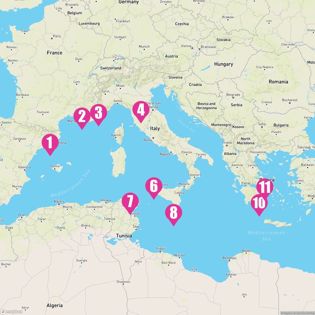 10 Night Heart Of The Mediterranean (Barcelona To Athens)