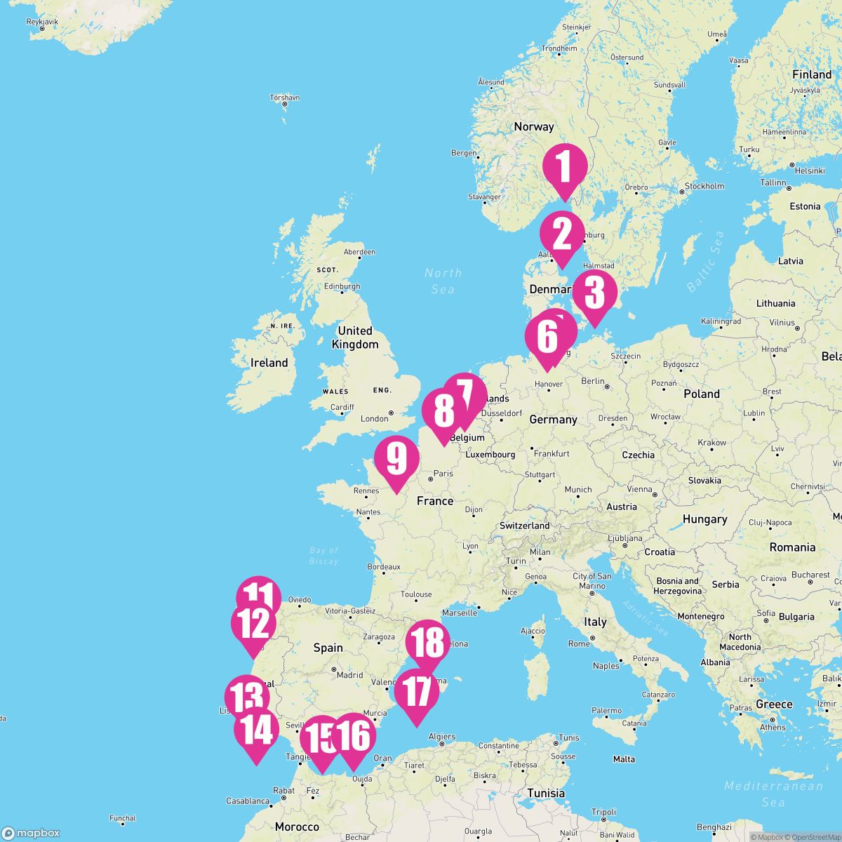 17 Night Iberian Gems & Sparkling Shores (Oslo To Barcelona)