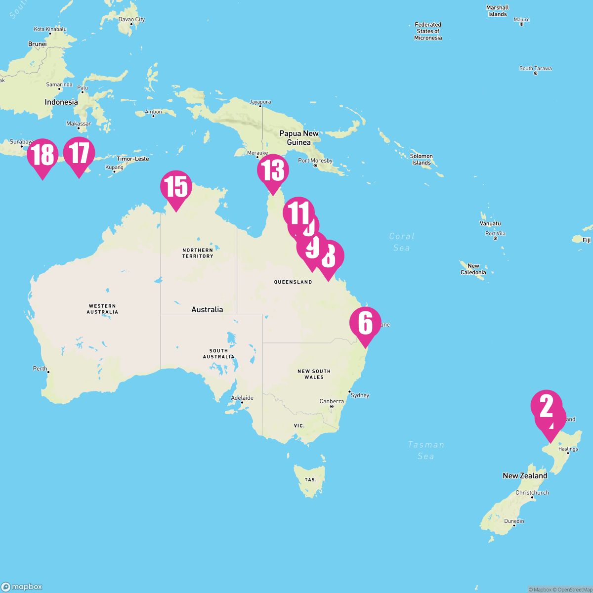 18 Night Kiwi & Aussie Brilliance (Auckland To Benoa)