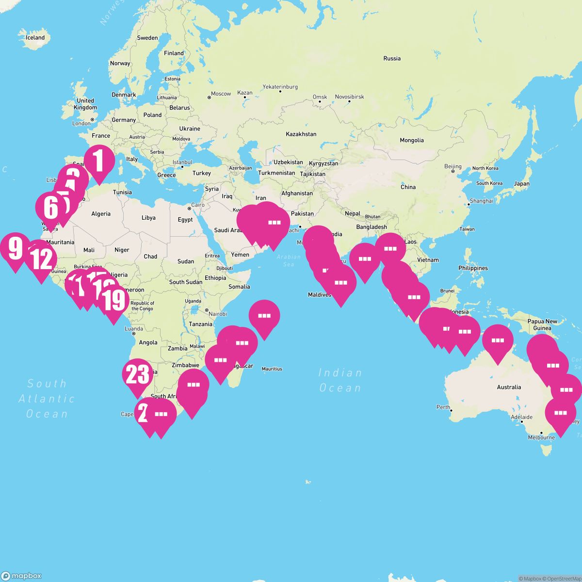 84 Night Grand Continental Sojourn (Barcelona To Sydney)