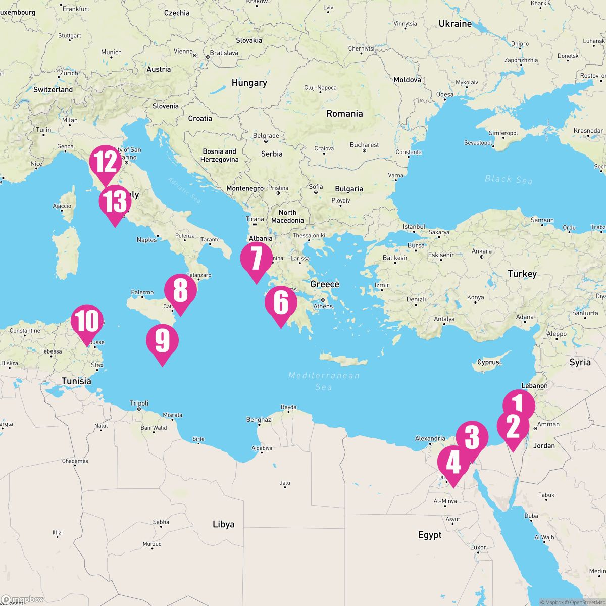 12 Night Pyramids To Papal Palace (Jerusalem To Rome)