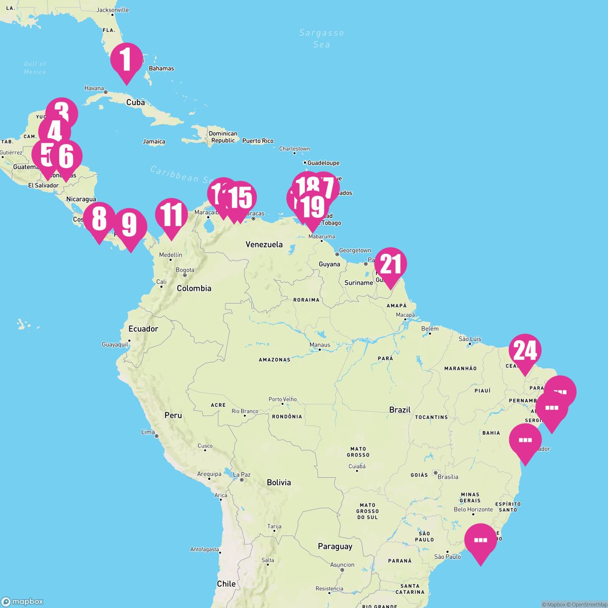 30 Night Caribbean Shores To Rios Marvel (Miami To Rio De Janeiro)