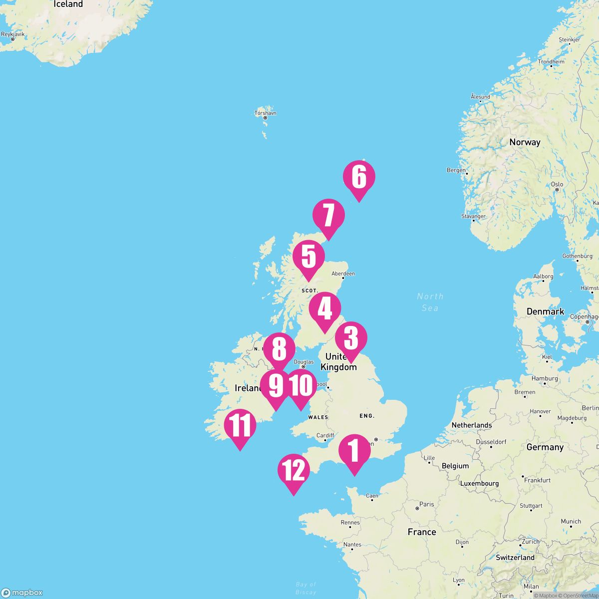 12 Night Divine Castles & Coasts (Southampton Roundtrip)