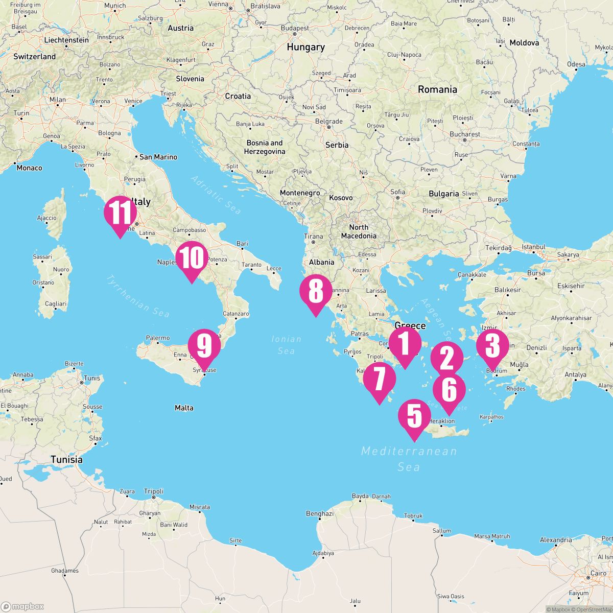10 Night A Greek & Italian Odyssey (Athens To Rome)