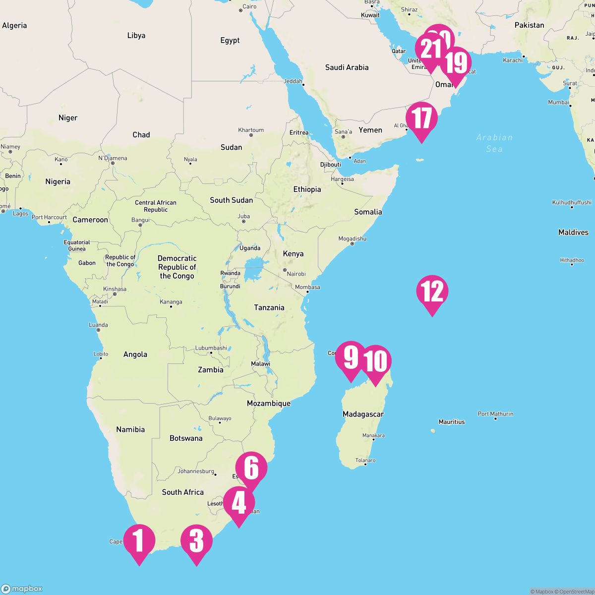 20 Night Spring In Seychelles (Cape Town To Dubai)