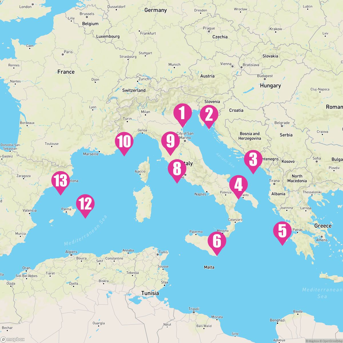 12 Night Inspiring Italy (Venice To Barcelona)