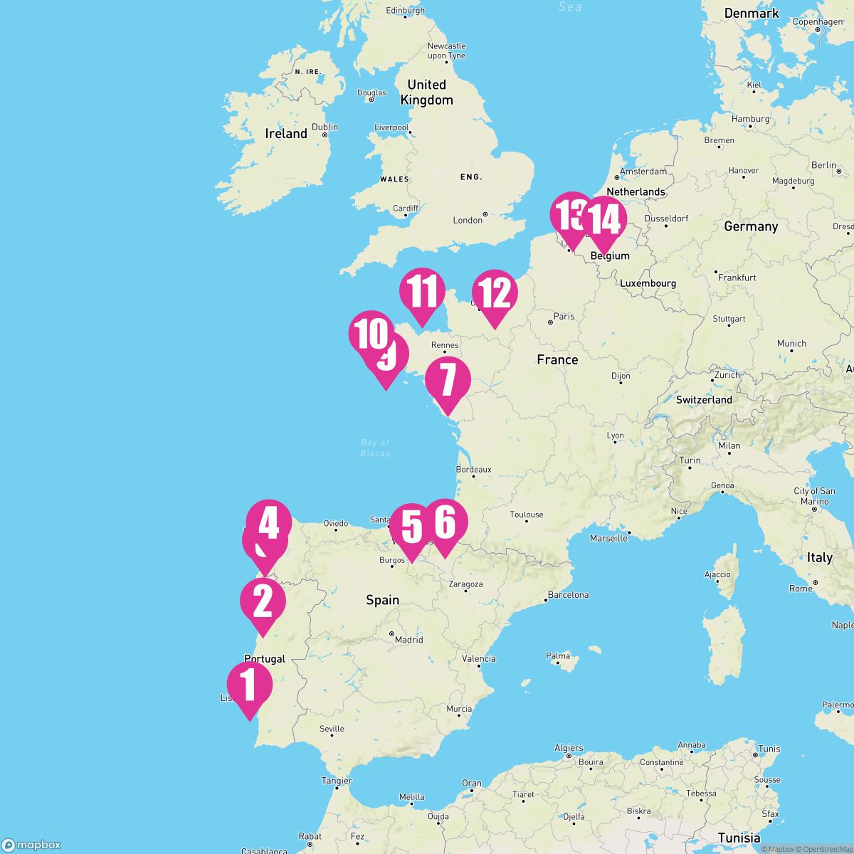 14 Night Castles & Cathedrals (Lisbon To Antwerp)