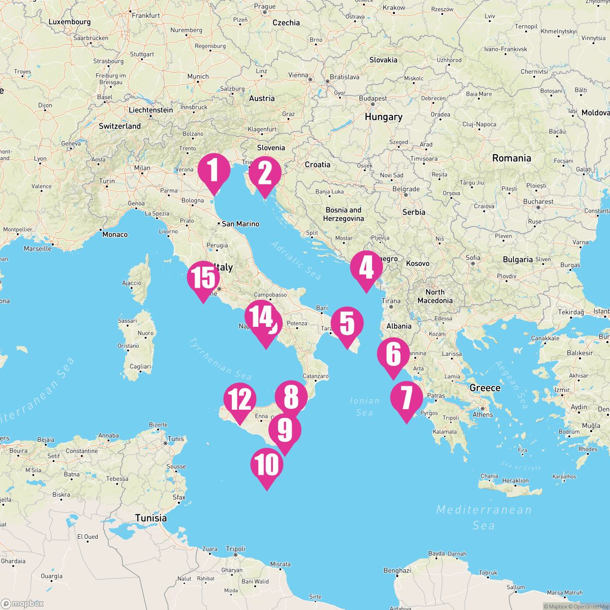 14 Night Canals Castles & Coasts (Venice To Rome)