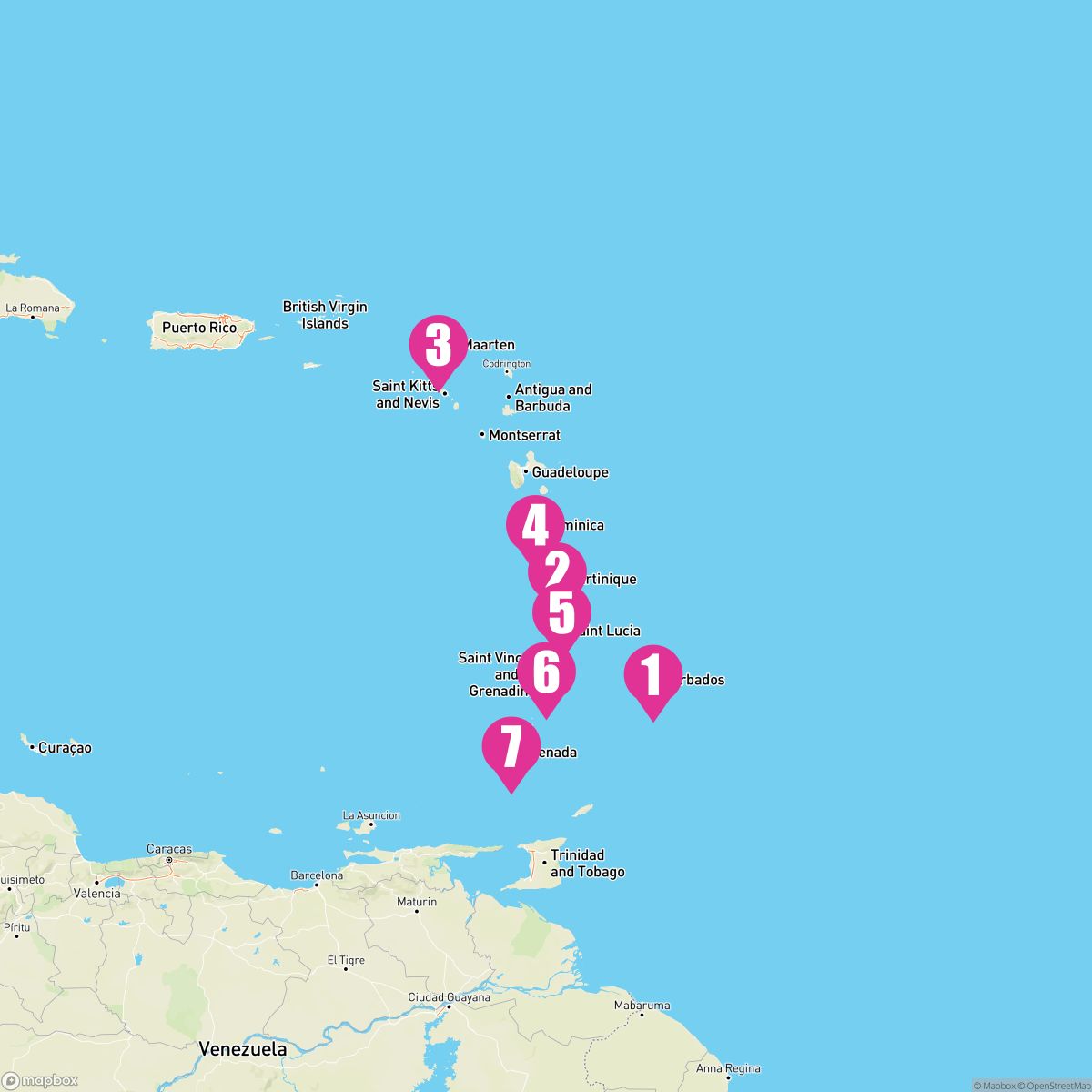 7 Night Windward Island Escape (Bridgetown Roundtrip)