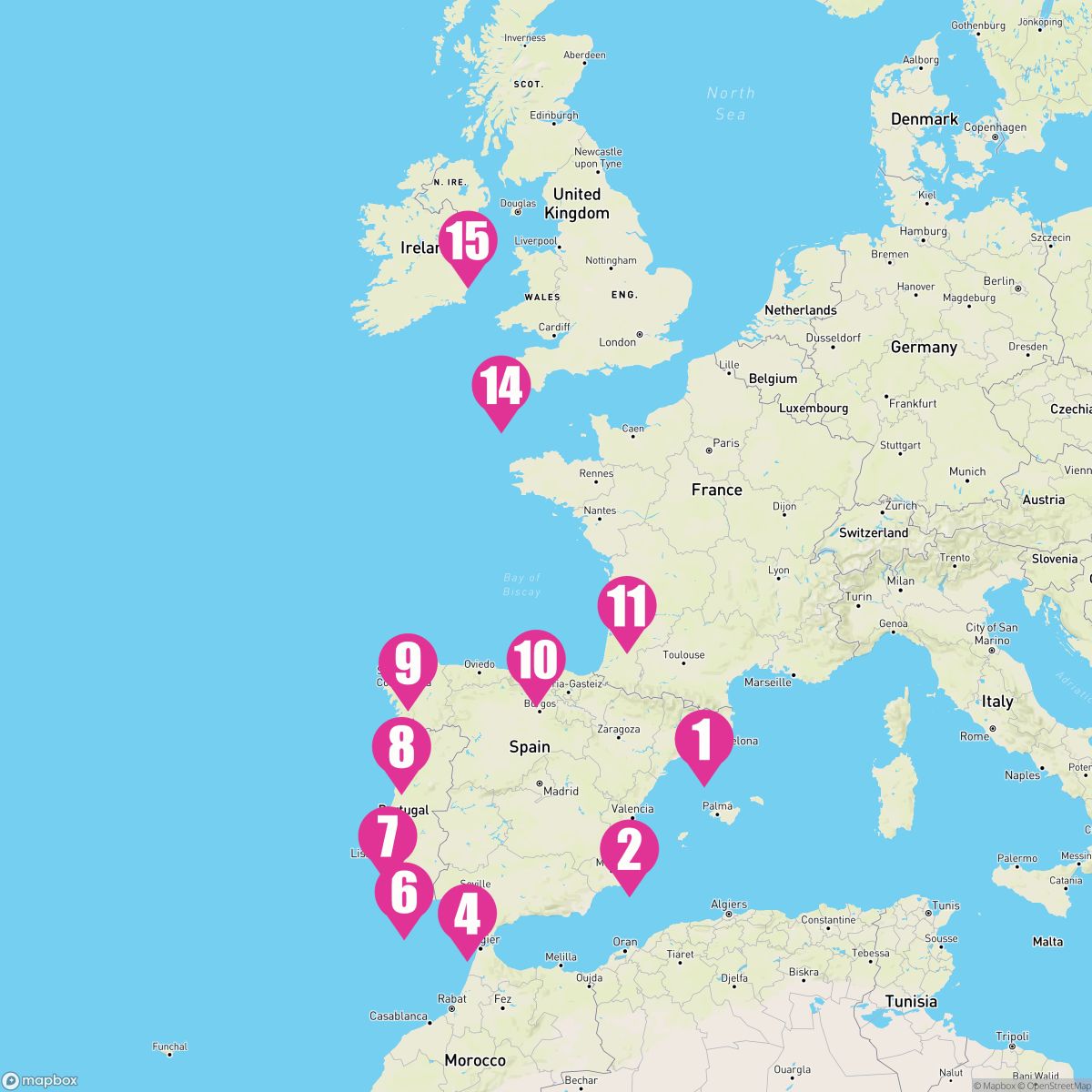14 Night Iberia To Ireland (Barcelona To Dublin)