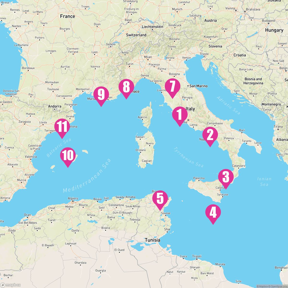 10 Night Autumnal Mediterranean (Rome To Barcelona)