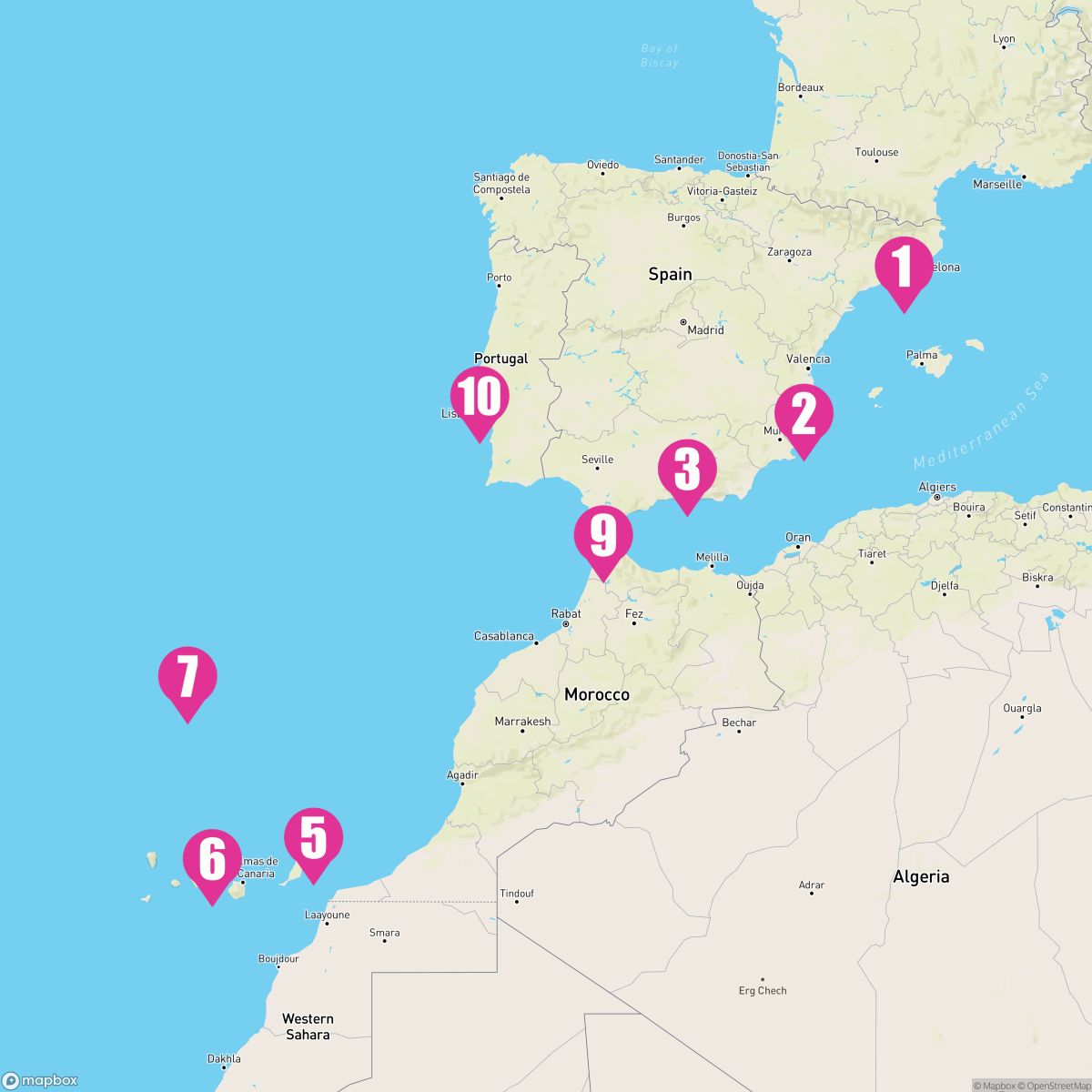 10 Night Iberia & Atlantic Isles (Barcelona To Lisbon)