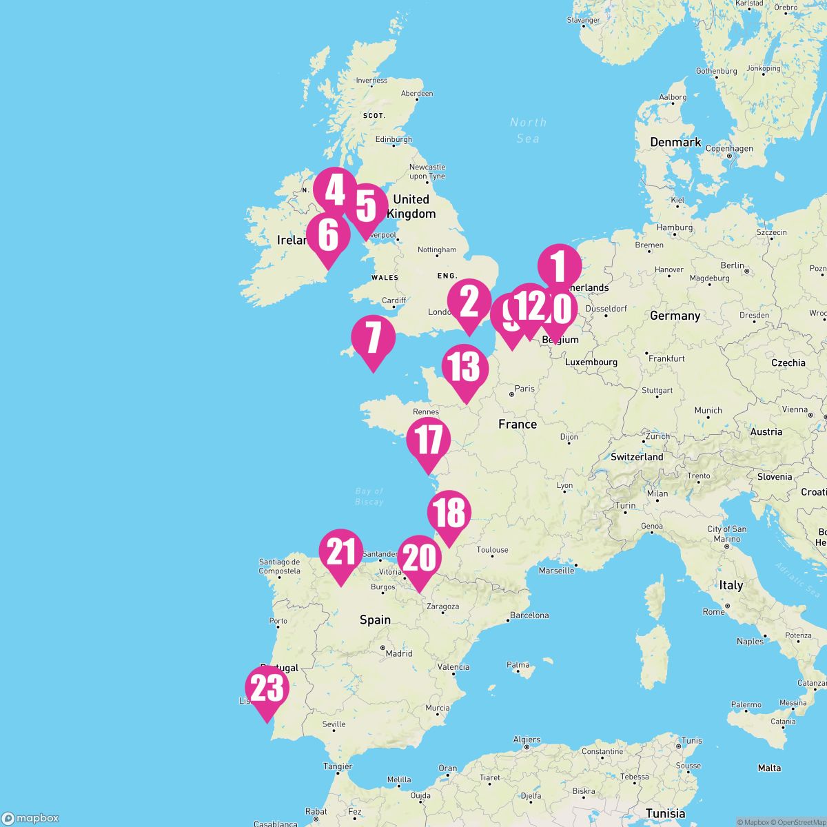 22 Night European Horizons (Amsterdam To Lisbon)